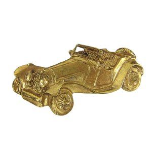 Car Automobile Brooch 2.4 inch Pin Roadster Convertible Goldtone Vintage